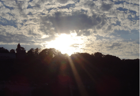 Sonnenuntergang hinter dem M�nchsberg