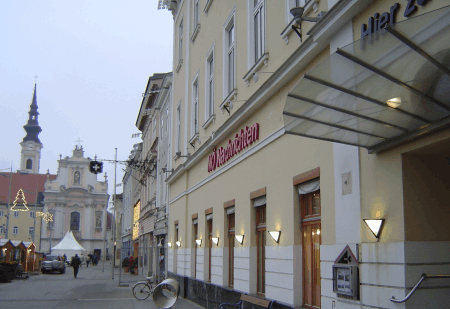 vom Rathausplatz Richtung Norden