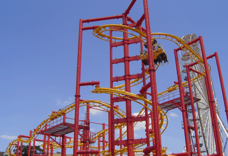 ...wird man zuerst hochgeschraubt,...