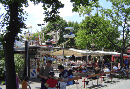 Viel Gr�n ist zwischen den Atraktionen