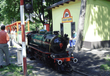 Eine echte Dampflock f�r die Liliputbahn