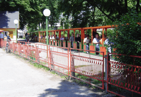 An sch�nen Tagen ist sie fast immer voll besetzt.